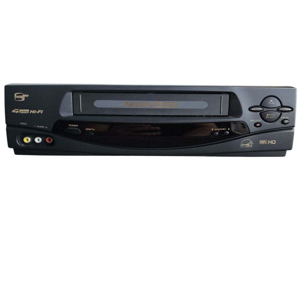 ​Philips Magnavox VRA631AT22 4-Head Hi-Fi VHS VCR Plus+ Tested & Working